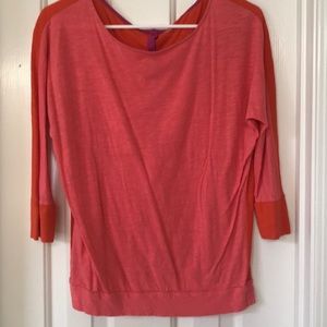Loft Color Block 3/4 Sleeve Top
